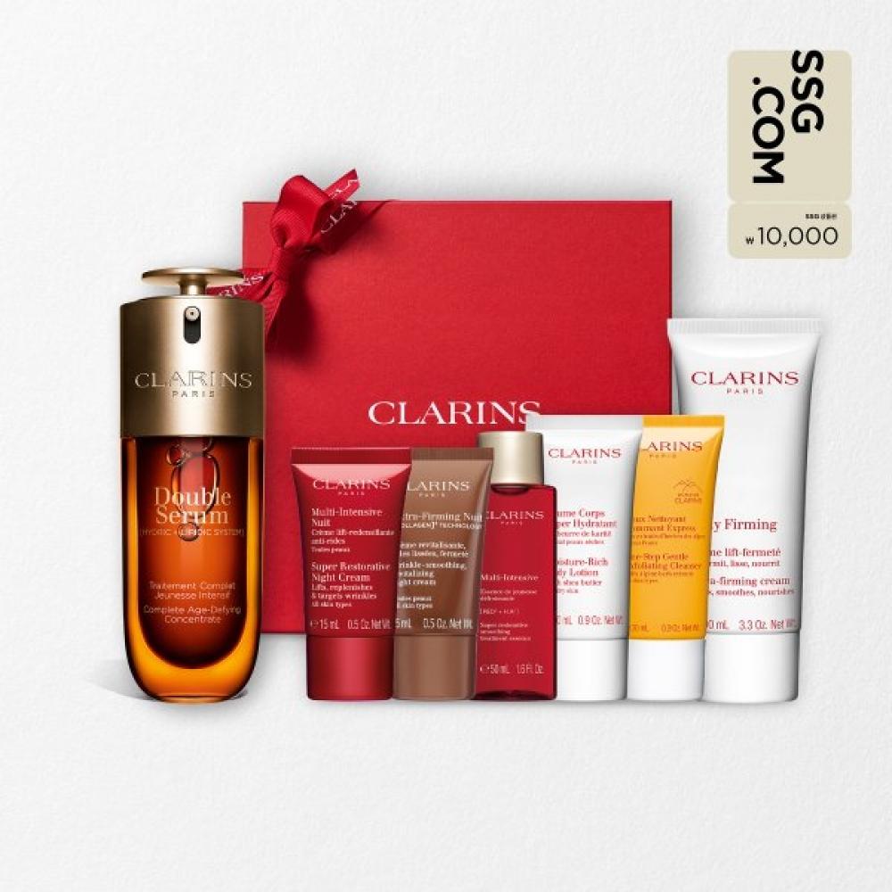 Clarins Double Serum G9 Set  +deluxe 5 Pieces +pouch  75ml Double Serum 75ml Set/Excluding gift-wrapping
