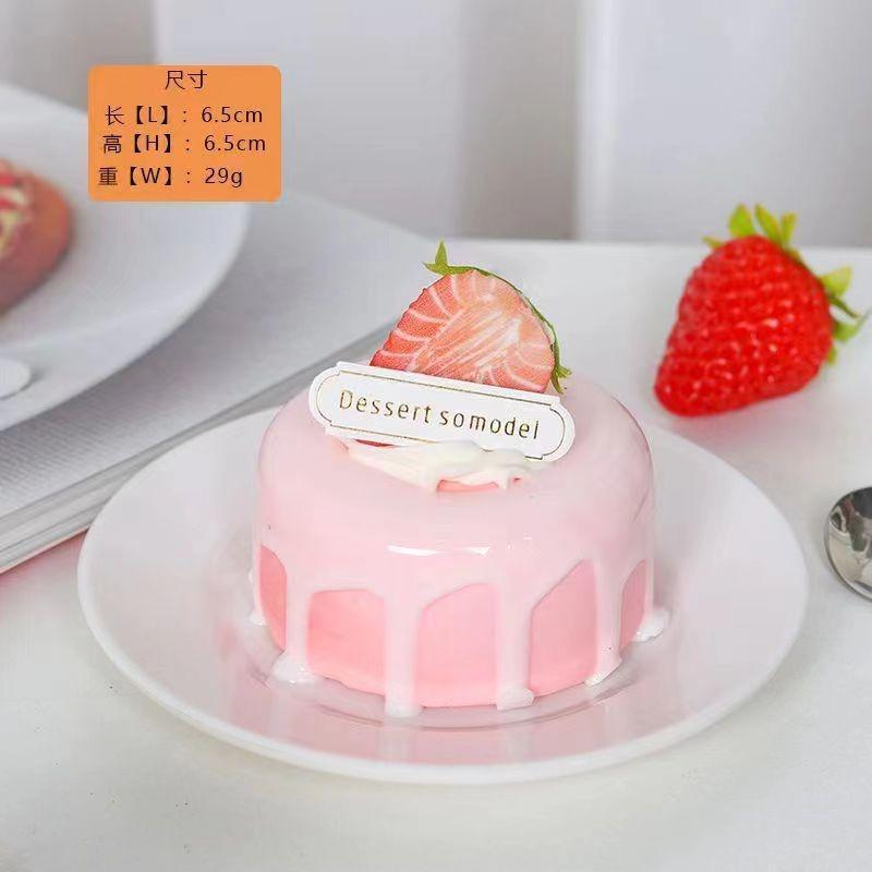 Simulated Cake Model Ice Cream Fruits Showcase Sample for Taking Photos Wedding Dessert Shop Fake Cake Decor