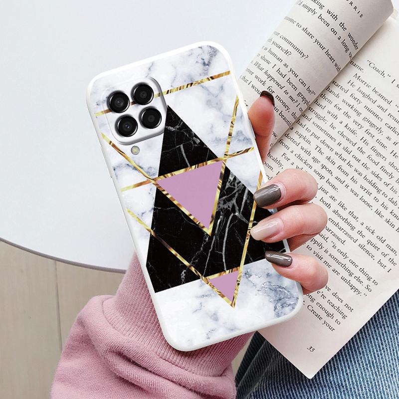 Case For Samsung Galaxy M33 M53 5G Phone Cover Vintage Marble Watercolor Painting Silicone tpu Funda For Samsung M55 M54 M34 M13