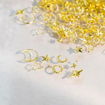 Star Parts & Simple Metal Charm Moon Set Fashion Daily (WFFN2Y0)