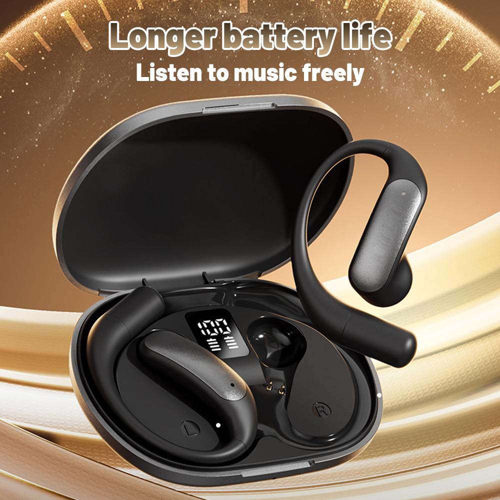 M127 AI Translation Clip-On Bluetooth 5.4 Wireless Earbuds, Open Ear Earphones with Real-Time Translation for 144 Languages