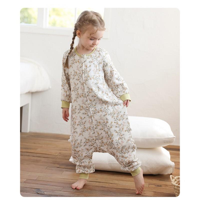 4-Layer Bamboo Cotton Sleep Sack Toddlers 1-6 Years Anti-Bacterial Zipper-Through Design Fall Winter