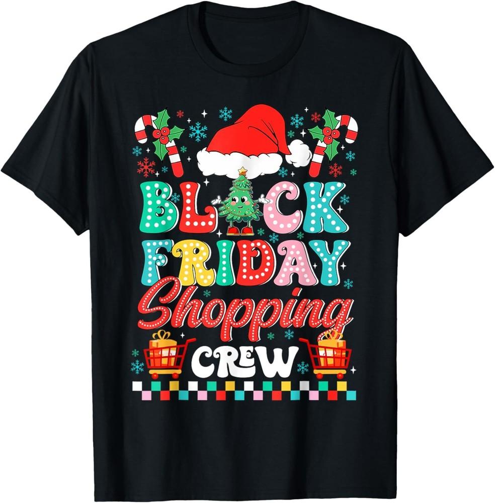 Friday Shopping Crew Christmas Lights Black Shopping Family T-Shirt Unisex T-Shirt S