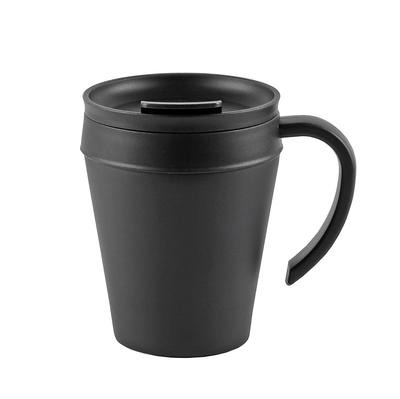 [BLKP] Pearl Metal Stainless Steel Mug, 330ml, with Lid, Limited Edition, Black, Insulates for Hot and Cold Drinks, BLKP Black, AZ-5022