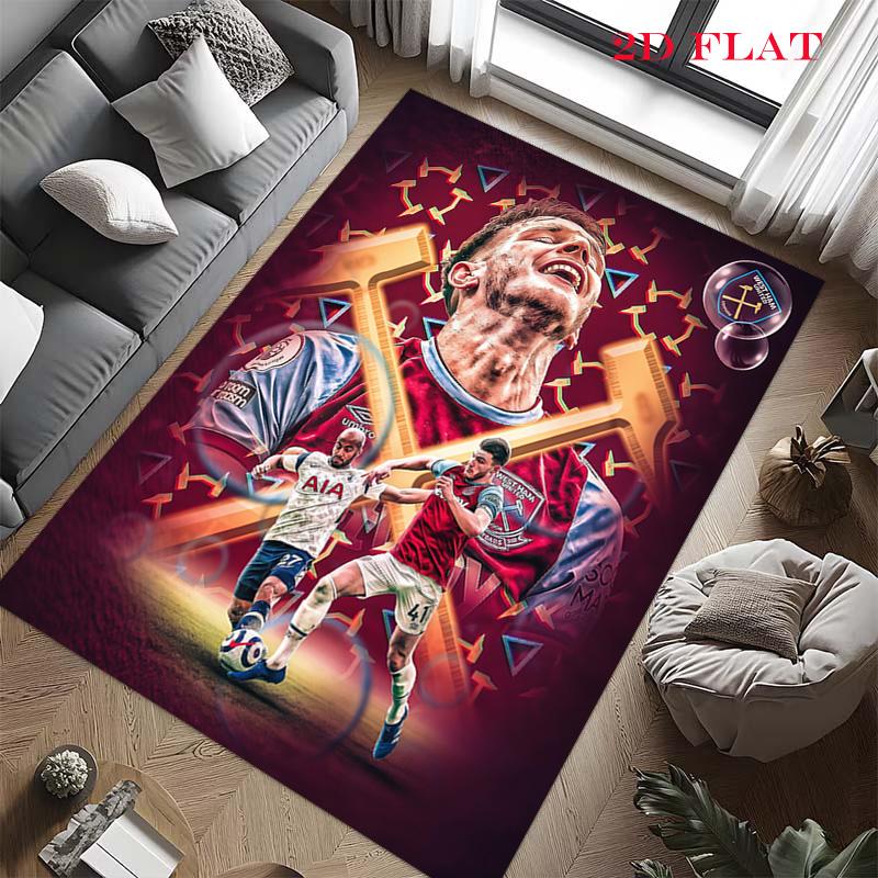 West Ham United Carpet Rug for Living Room Bedroom Home Sofa Decoration,Kids play Nonslip Floor Mat