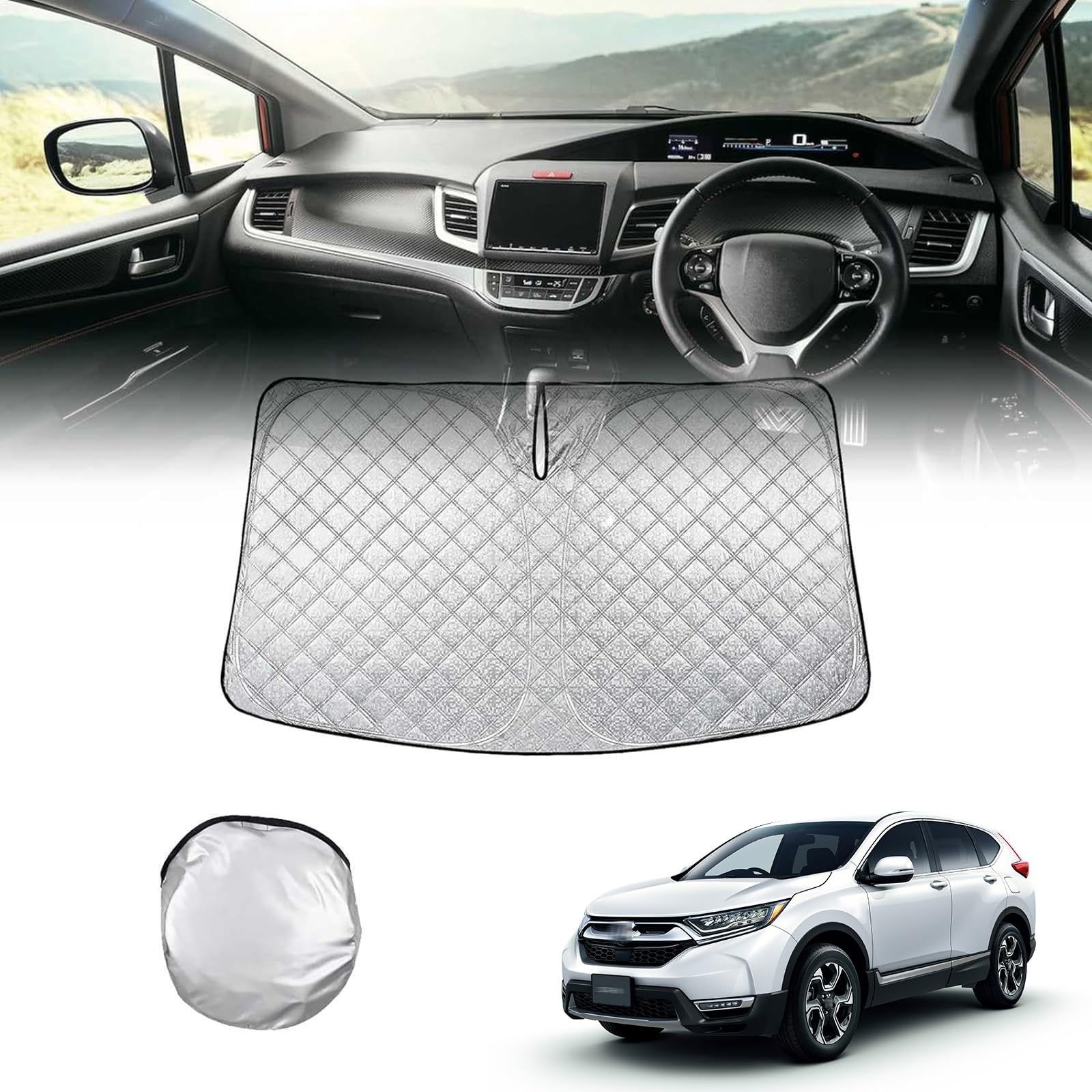 

Honda CR-V 5th Generation RW1/2/RT5/6 Type Front Sun Shade for 2018 - August 2022 CR V 5th generation