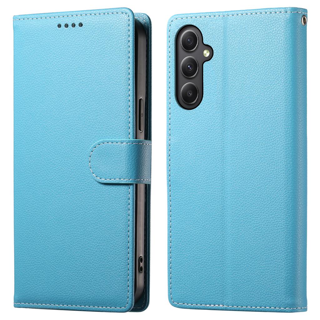 DF-012 Etui dla Samsunga Galaxy A35 5G Skóra o fakturze liczi Magnetyczne zapięcie Portfel Stojak Pokrowiec na telefon