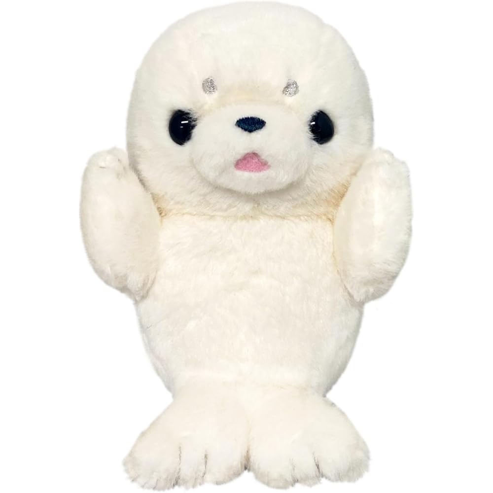 San-ei Trading Kyuun Koro Seal Plush Toy W10×D12×H12cm Soft Stuffed Animal