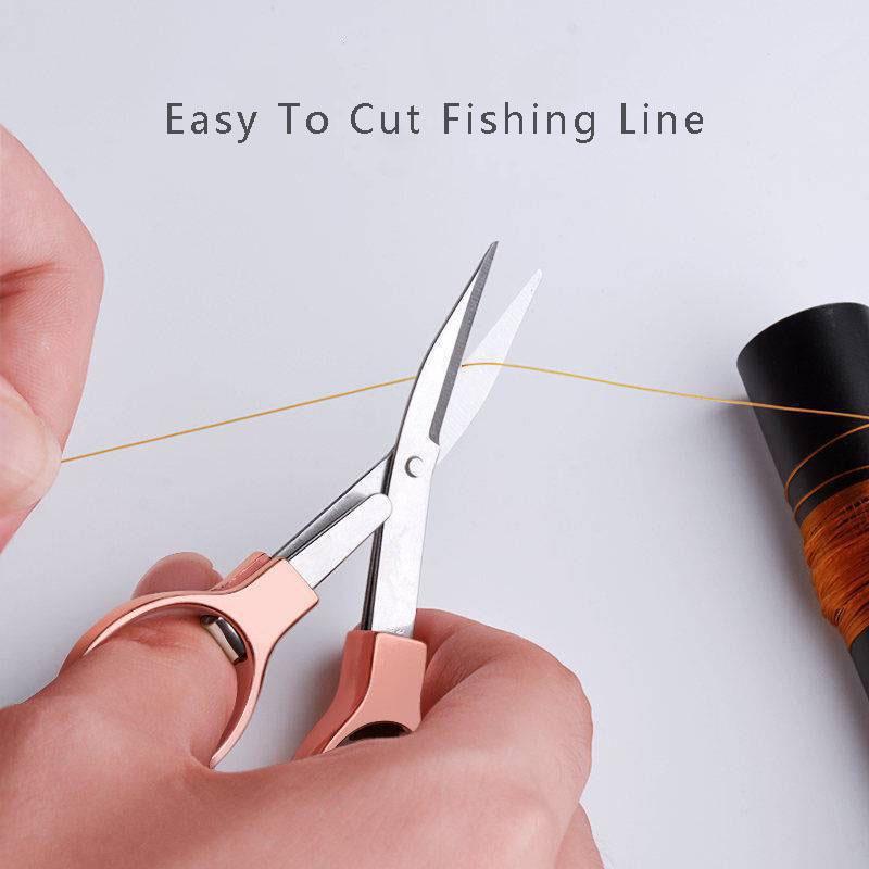 Multi Functional 8 Shaped Retractable Folding Scissors Stainless Steel Scissors Portable Outdoor Travel Scissors