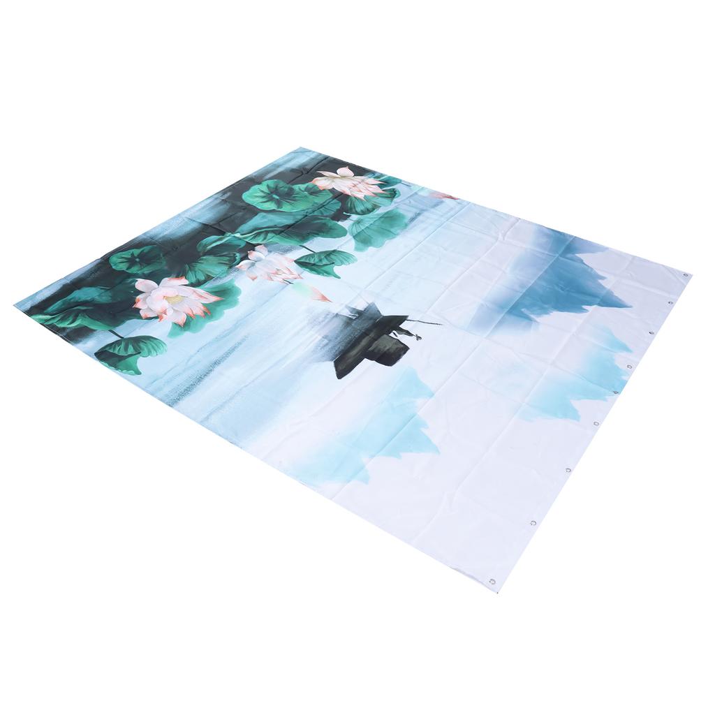 Blackout Curtains Waterproof Flower Pattern Shower Curtain Window Panels for Bedroom Living Room Study HotelL