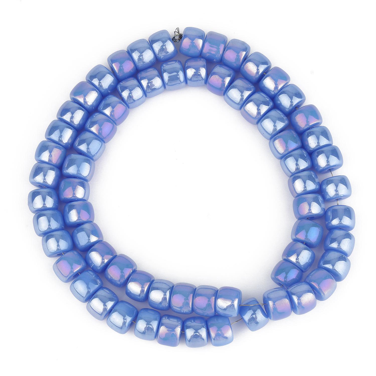 

Натуральные AB Цветные Стеклянные Кристаллы Многоцветные Цилиндрические Бусины Для Браслета Ручной Работы DIY Ювелирные Изделия 8x6 мм 8x6mm