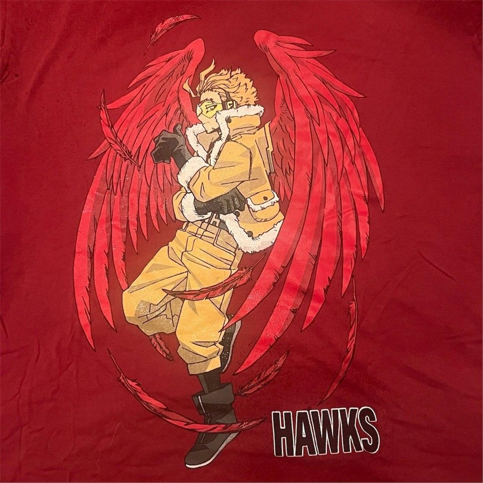 BoxLunch BoxLunch Hawks Keigo Takami T-Shirt Unisex L Red Graphic L