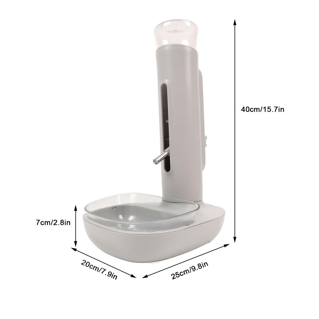 Pet Cat Dog Water Drinker Dispenser Food Stand Hamster Feeder Dish Bowl Bottle Automatic Fountain Drinker 680ML