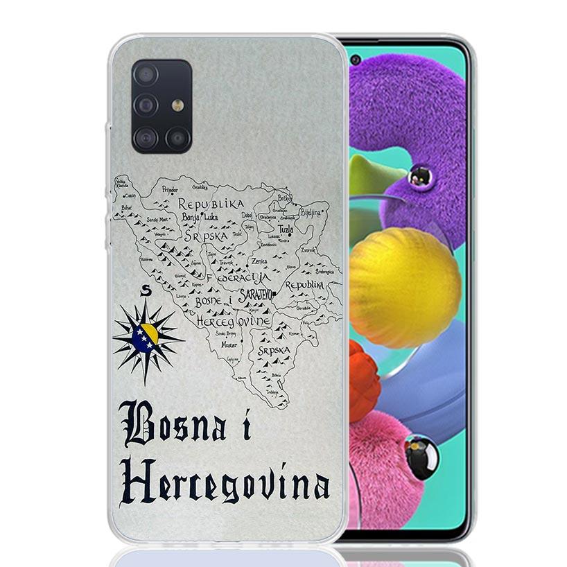 Bosnia And Herzegovina Flag Phone Case For Samsung Galaxy A52 A32 A22 A12 A02S A50S A30S A51 A31 AA71 Note 20 Ultra 10 S10 Plus