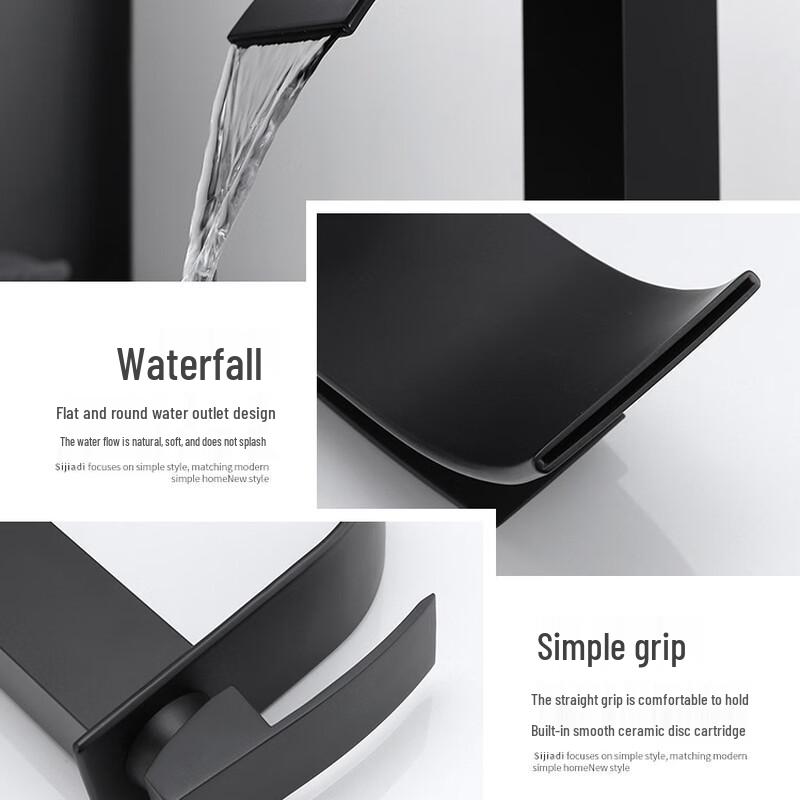 TLXT Waterfall Basin Faucet