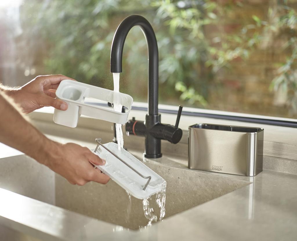 Joseph Joseph Surface Stainless Steel Sink Caddy Organizer with Sponge Holder [Authentic] 851693