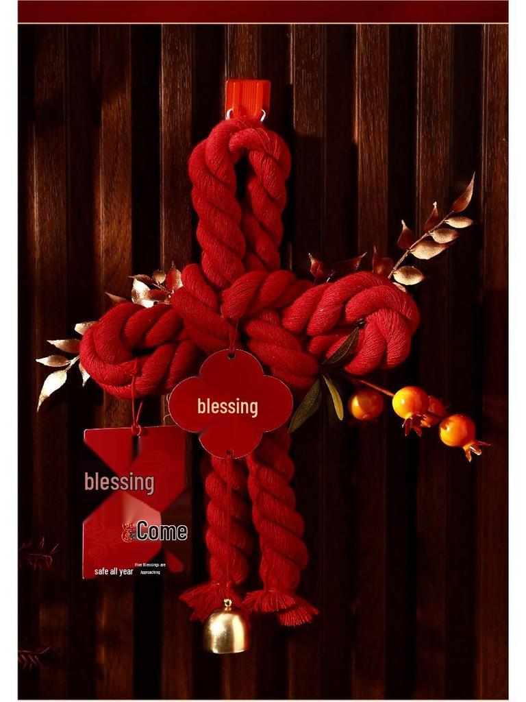 2025 Jahr der Schlange Chinesischer Knoten Anhänger: Neuer Stil Frühlingsfest Wanzi-Knoten Fu Ornament für Neujahr und Einzugsdekoration.