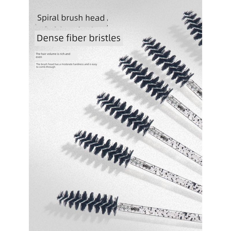 Spiral Crystal Eyelash Brush, Bendable Disposable Eyebrow Brush, Portable Eyelash Tool, Eyelash-Specific Brush, Eyebrow Comb