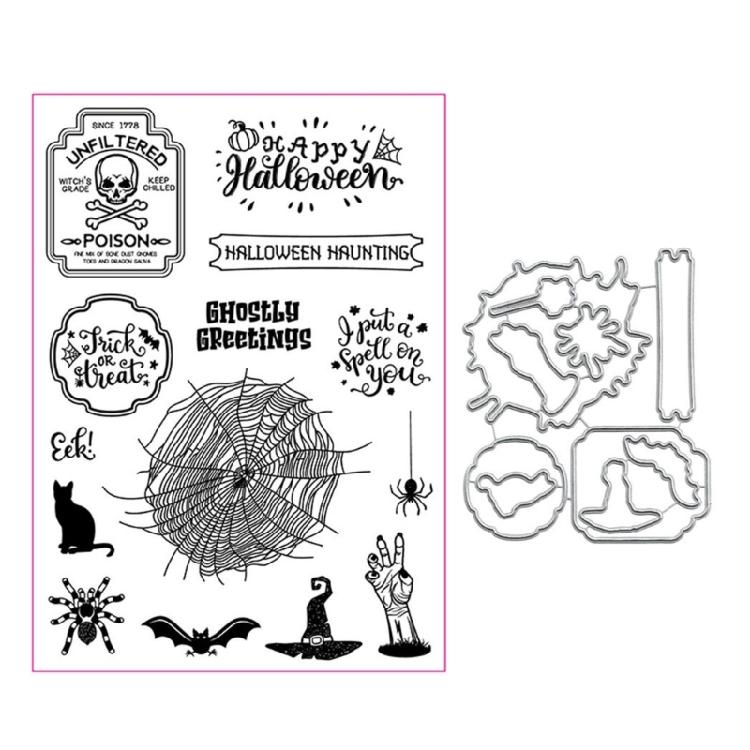 Металлические вырубки Хэллоуин Череп Штампы Трафареты Скрапбукинг Фотоальбом Декор 1
