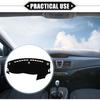 Dashboard Cover Compatible for Dodge Dart 2013-2016, Nonslip Polyester Black Dash Cover Mat Dash Board Protector Cover
