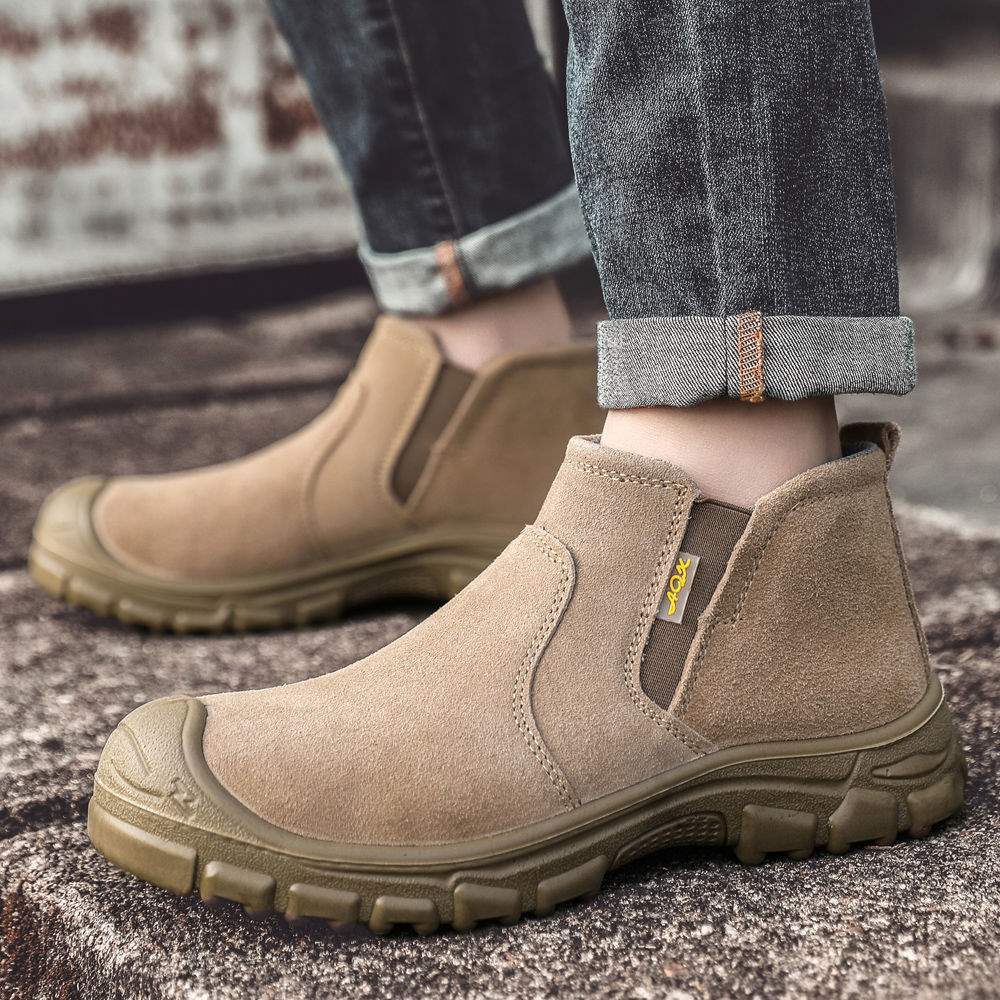 

Модные осенне-зимние мужские туфли с противоскользящей подошвой, износостойкие, дышащие, грязеотталкивающие, водонепроницаемые, повседневные, простые, удобные 44 хаки