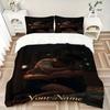 Custom 3Pcs Nighttime Embrace Bedding Sets For All Sizes New 3D Printed Bed Cover Comforter Duvet Cover Pillowcase Bedroom Decoration