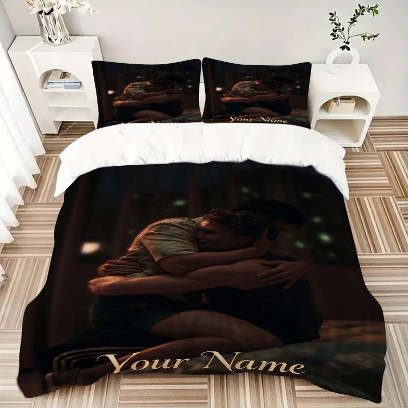 Custom 3Pcs Nighttime Embrace Bedding Sets For All Sizes New 3D Printed Bed Cover Comforter Duvet Cover Pillowcase Bedroom Decoration
