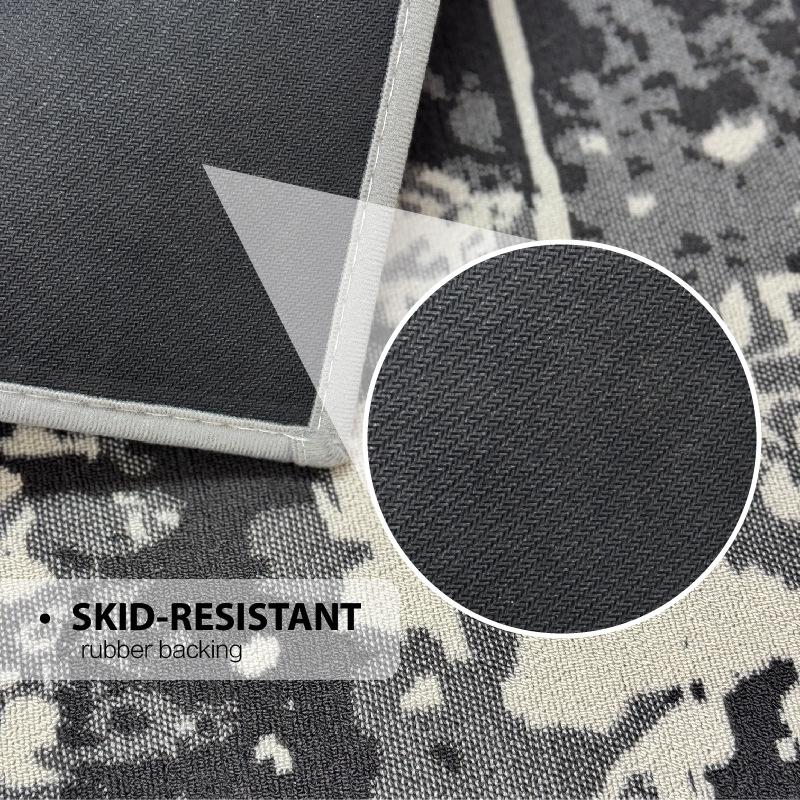 Abstract Living Room Dirt Resistant Carpet Anti Slip Entrance Door Mat Easy To Maintain Floor Mat