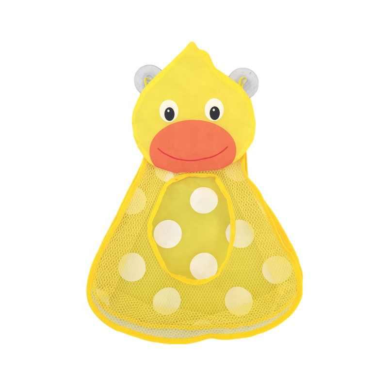 Cartoon Panda Baby Bath Kids Toy Drain Storage Net Bag Mesh Holder Cup Suction