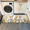 Cute Easter Bunny Easter Egg Floor Mat Anti Slip Long Carpet Rectangular Corridor Living Room Bedroom Kitchen Holiday Decor