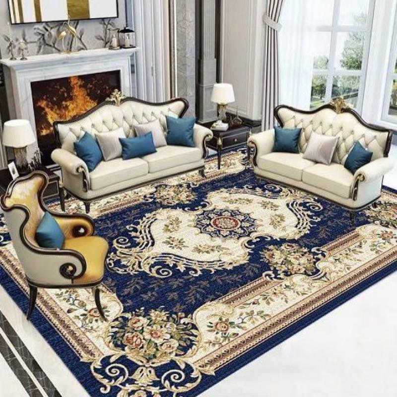 Chinese Style Living Room Carpet Coffee Table Floor Mat Chinese Style Study Bedroom Bedside Home Decoration Non-slip Floor Mat