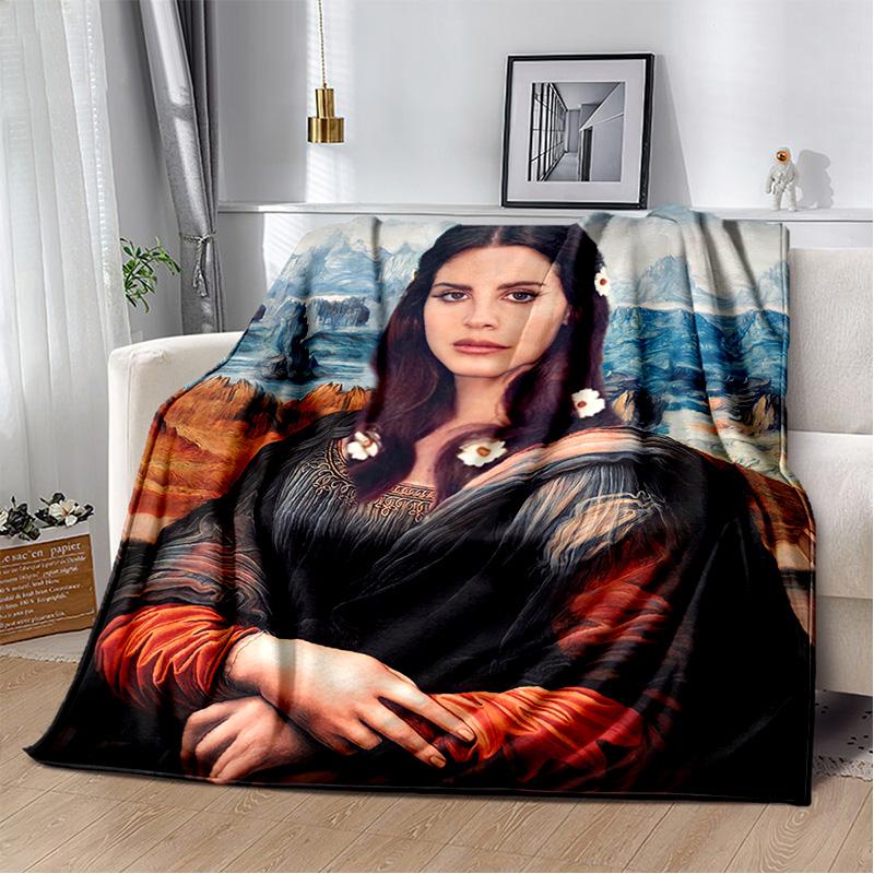 Lana Del Rey Sängerin Lizzy Grant HD Decke, Weiche Überwurfdecke für Zuhause Schlafzimmer Bett Sofa Picknick Reise Büro Abdeckdecke Kinder