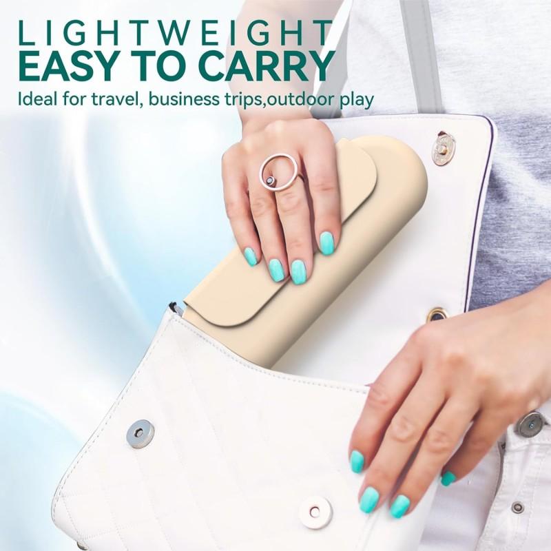 Silicone Makeup Brush Holder Storage Bag Compact and Stylish Travel Casewith Upgrade Anti-Fall Out Magnetic Closure