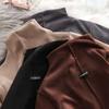 Dames Fluweel Hoge Kraag Dubbelzijdig Trui Top Bodem Shirt