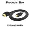 Flexible HDTV Cable Highly Speed 18Gbps Transfer for 4K Clearly Video Streaming High Performances Video Quality