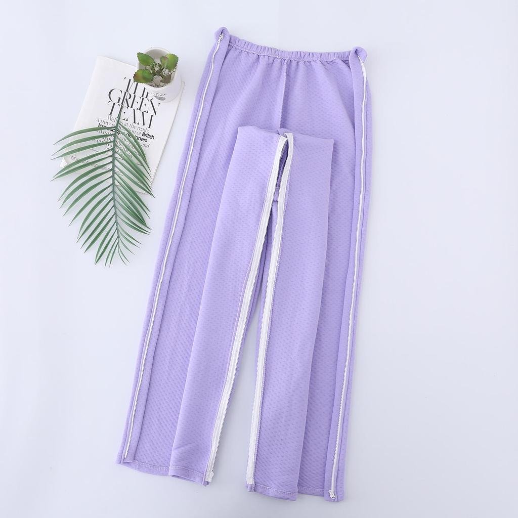 Easy On/Off Patient Gown and Rehabilitation Pants for Elderly, Arm Fracture, or Chemotherapy Patients