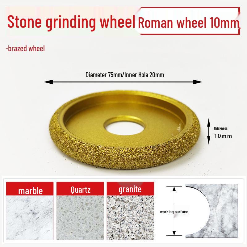 Diamant Marmor Römische Säule Kante Anti-Rutsch Rillen Schleifscheibe für Stein und Kiesel Blumenkübel