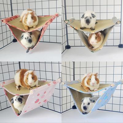 1 Pc Double Layered Cool Mat Hammock Cool Breathable Hanging Sleeping Bag for Pet Hamsters Guinea Pigs Sugar Gliders Squirrels