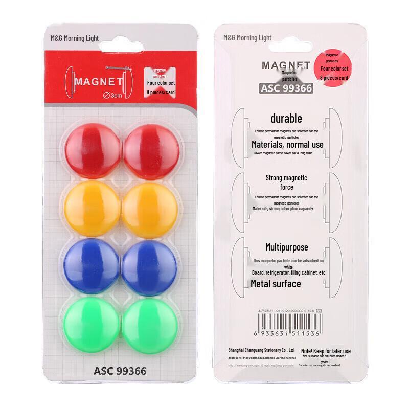 Chenguang 30mm Colorful Magnetic Whiteboard Push Pins