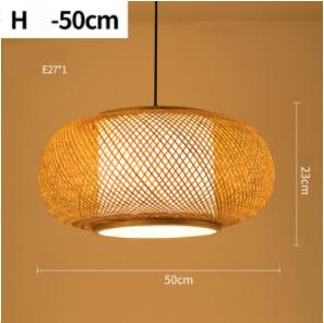 Rattan Pendant Natural Hand Woven Bamboo Lamp Decorative Lighting Fixture for Home Hotel Restaurant Lights