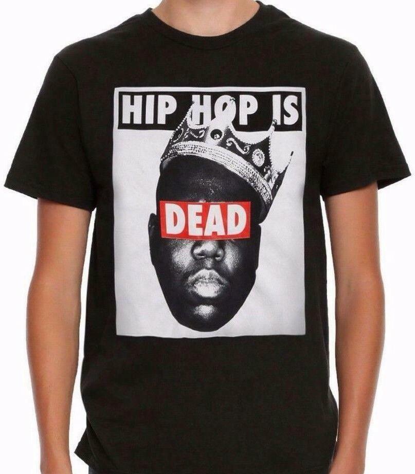 The Notorious Big B.I.G. Hip Hop is Dead Black T-shirt New XXXL
