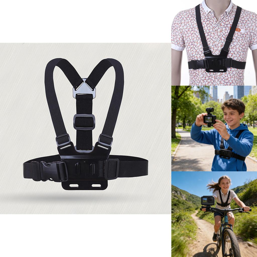 Universeller Brustgurt-Halter für Outdoor-Aufnahmen und Live-Streaming mit PC-Material für jugendliche Fahrer