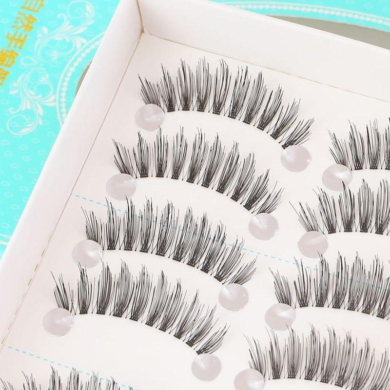 Mogugu - Set of 10: Natural Wispy False Eyelashes