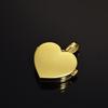 Trendy Heart-Shaped Zircon Photo Pendant Necklace - European & American Hip Hop Style