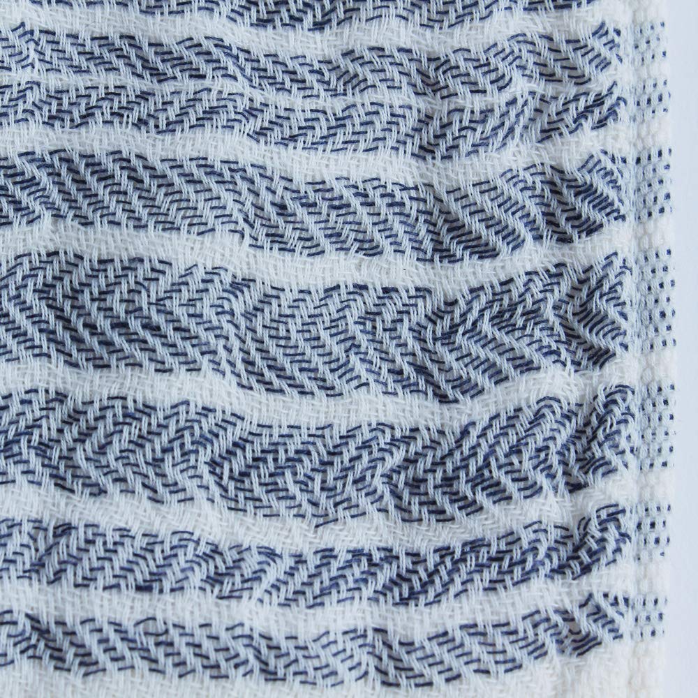 Imabari Towel Contex Flax Line Bath Navy Towel,