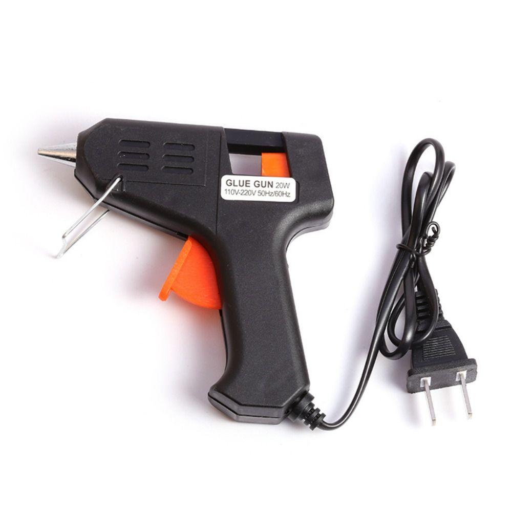Household Plastic Hot Melt Glue Gun 20W Black Glue Sticks Repair Tool Temperature Industrial Guns