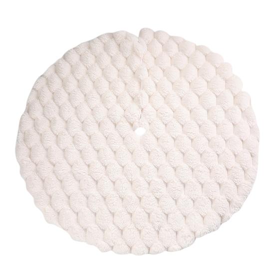 Christmas Tree Skirts Round Plush Xmas Trees Base Cover Carpet Mat Ornaments for Home