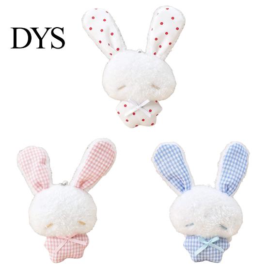 Plaid Ear Bunny Charm Ribbon Bow Rabbit Plush Pendant for Backpacks, Stuffed Bag Charm, Soft Animal Keychain Decoration Decorative Accessory