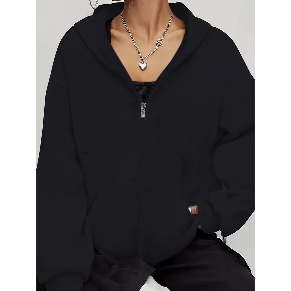 Women's Sweatshirts Long Sleeve Casual Jacket Suitable for All Seasons Woman Apparel Hoodie Harajuku Street Tops