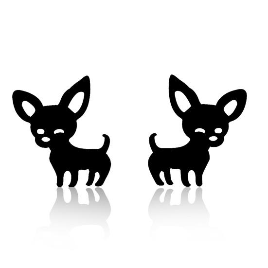 Stylowe kobiece kolczyki Urocze drążone elementy ze stali nierdzewnej